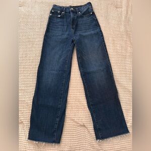Banana Republic Dark Blue Ultra High-Rise Wide Leg Jeans